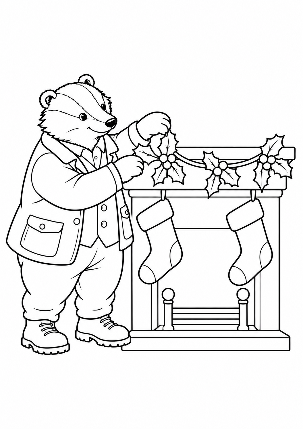 Christmas colouring picture 2