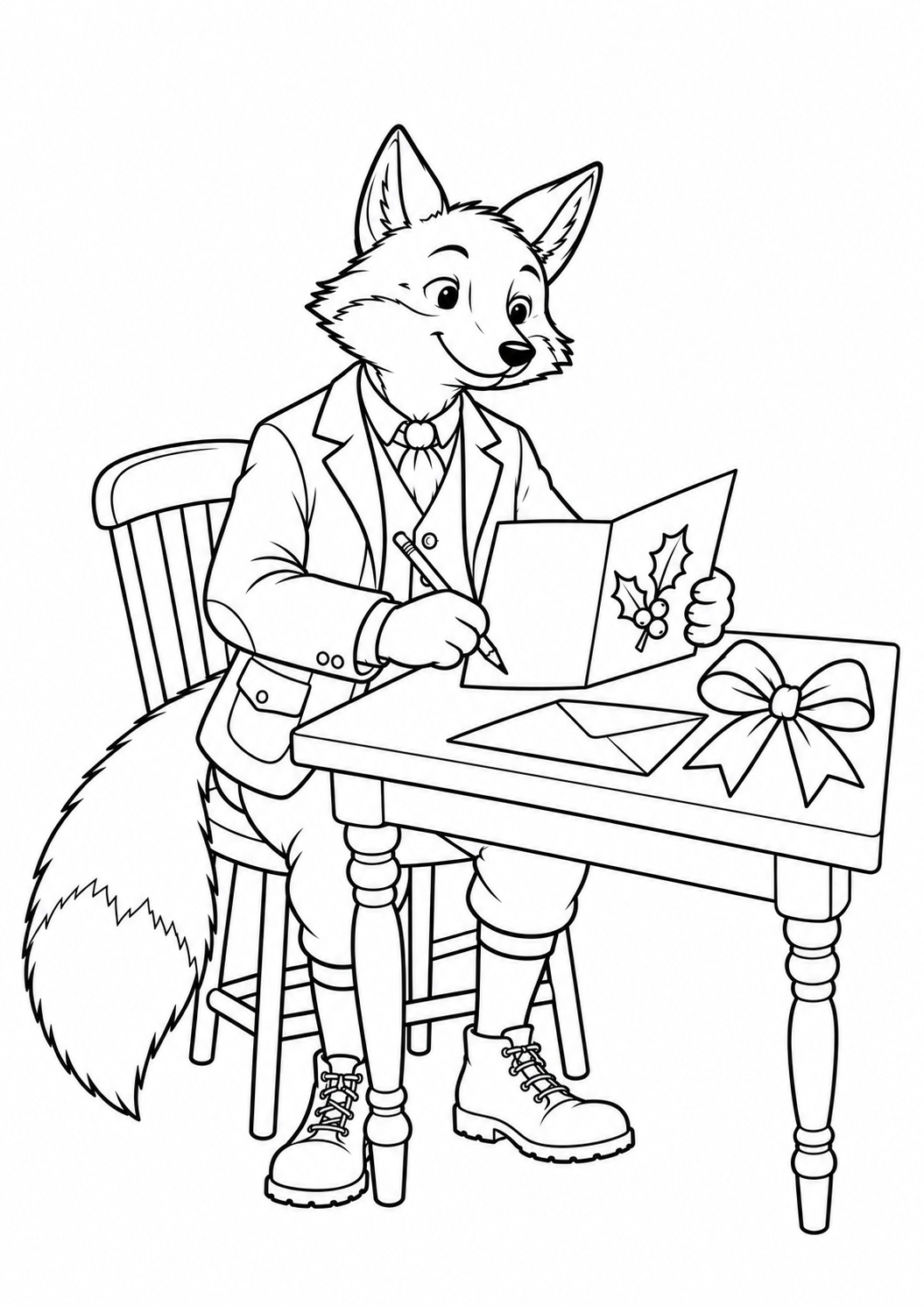 Christmas colouring picture 3